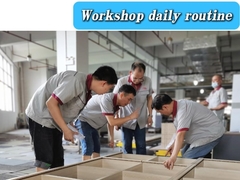 Пробная установка выставочных шкафов на заводе ежедневно