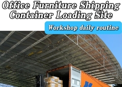 Съемка офисной мебели на месте перевозки и погрузки