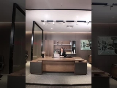 Ореховый цвет Современный менеджер Офисный стол Коммерческая мебель