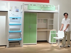 Устойчивый прочный, универсальный и высокобезопасность студенческая квартира кровать под столом