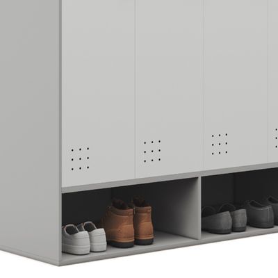 Furniture White Color Storage Cabinet Dormitory Cabinet For Bunk Bed Support customization