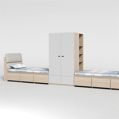 Support customization 2000 X 1200 X 960mm Apartment Furniture Student Bunk Bed School Dormitory With Desk Bed
