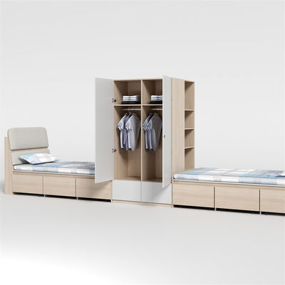 Support customization 2000 X 1200 X 960mm Apartment Furniture Student Bunk Bed School Dormitory With Desk Bed