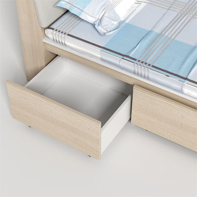 Support customization 2000 X 1200 X 960mm Apartment Furniture Student Bunk Bed School Dormitory With Desk Bed