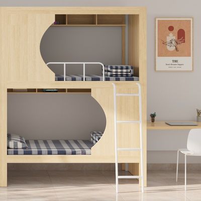 Support customization School Worker Hospital Home Dormitory Metal Stable Student Wooden Storage Loft Bunk Bed