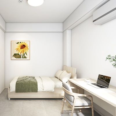 Support customization Modern Functional Student Bed With Desk For Apartment Furniture
