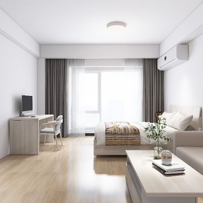 Support customization Modern Functional Student Bed With Desk For Apartment Furniture