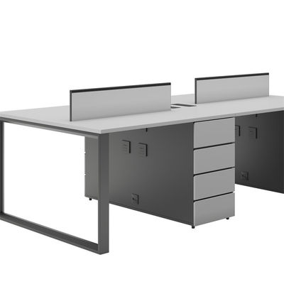 Sturdy Two Tone Metal Frame Modern customization Office Desk For Heavy Load Capacity