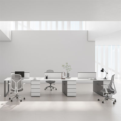 Sturdy Two Tone Metal Frame Modern customization Office Desk For Heavy Load Capacity