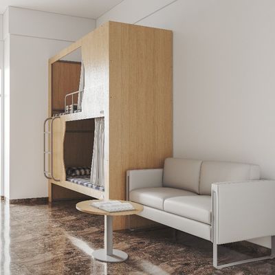 Support customization Functional Bunk Bed For Youth Hostel With 20 Designers And Automated Production Plant