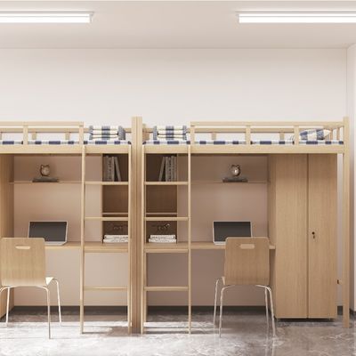 4000 X 900 X 2120mm customization Modern Furniture For School Bunk Bed With Stairs