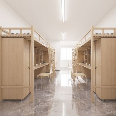 4000 X 900 X 2120mm customization Modern Furniture For School Bunk Bed With Stairs