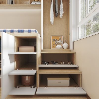Loft House Treehouse Build Your Own Bunk Bed With Slide Out Bed Support customization