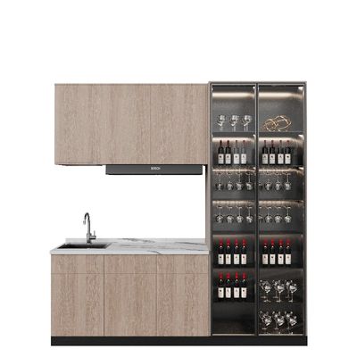 ISO9001 certification of high-end fashion durable tea cabinet support customization