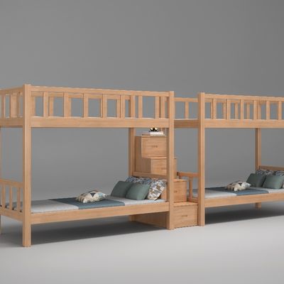 Support customization Multi-functional and strong security Stylish Capsule Bunk Bed with Stairs for Modern Living Spaces