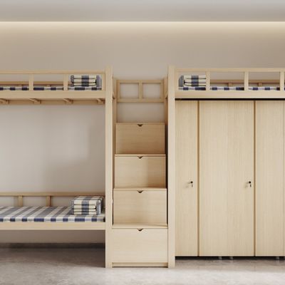 China Manufacturer Capsule Bunk Bed customization For Hostel Inbox Large Space Utilization Capsule Bunk Bed With Stairs