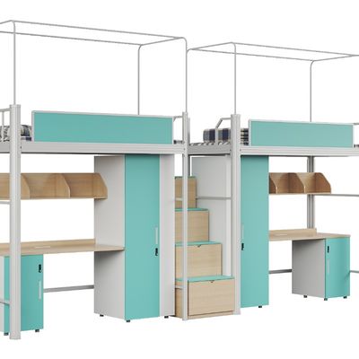 Support customization Affordable and Comfortable Capsule Bunk Bed with Stairs which are  bright colors for Hostels