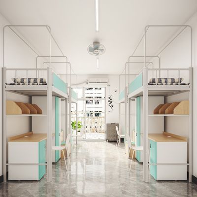 Support customization Affordable and Comfortable Capsule Bunk Bed with Stairs which are  bright colors for Hostels