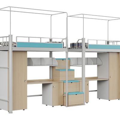 Support customization Spacious Capsule Bunk Bed with  a curtain frame and staris for High-Standard Rooms