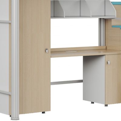 Support customization Spacious Capsule Bunk Bed with  a curtain frame and staris for High-Standard Rooms