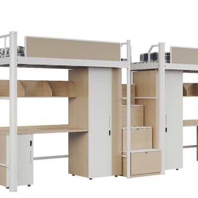 Strong security, large storage space, Support customization beautiful and practical student apartment bed made in  Myidea