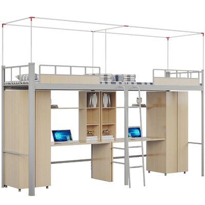 Support customization Beautiful and practical, double student apartment bed with curtain frame