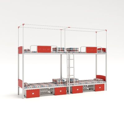 Conventional simple practical with curtain frame upper and lower bunk student dormitory bed Support customization