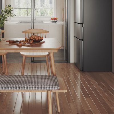 A modern, functional and easily installed wooden dining table for an apartment Support customization