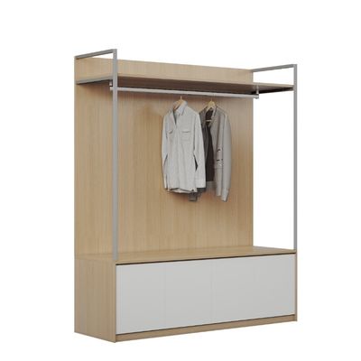 Support customization ISO9001 certified apartment furniture can be hung ventilated wardrobe
