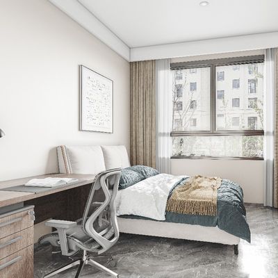 Support customization Modern Student Bed with Desk for Functional Apartment Furniture and Modern Design