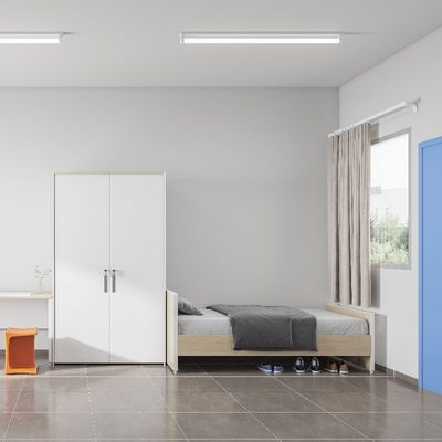 Modern Space-Saving and Versatile Student Bed with Desk Support customization for Apartment Furniture