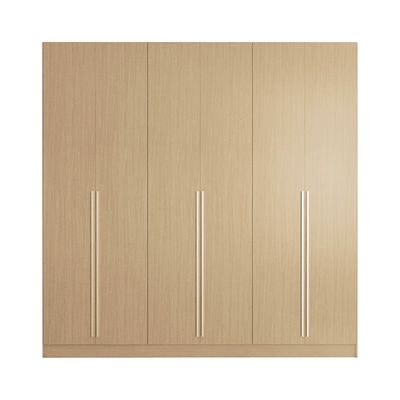 High stability and functionality, large storage space apartment furniture wooden wardrobe Support customization