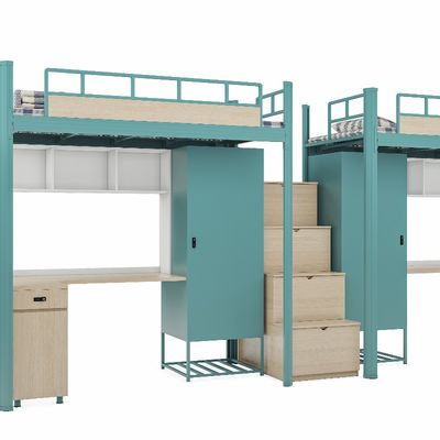Support customization，Stable Sturdy, versatile and high-security student apartment bed under the table