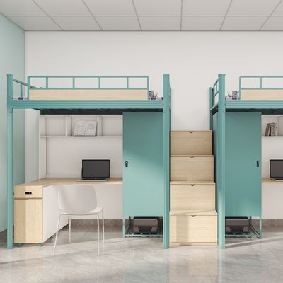 Support customization，Stable Sturdy, versatile and high-security student apartment bed under the table