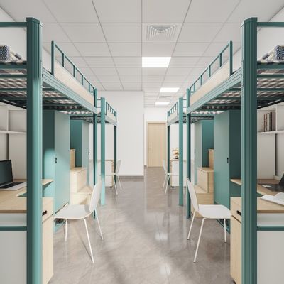 Support customization，Stable Sturdy, versatile and high-security student apartment bed under the table