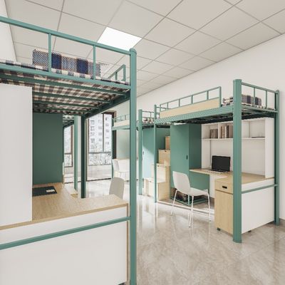 Support customization，Stable Sturdy, versatile and high-security student apartment bed under the table