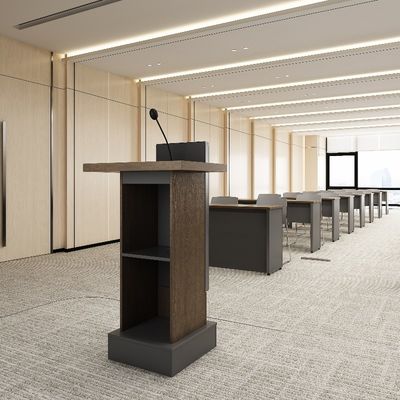 Support customization Compact Podium High Durability Conference Room Table for Professional Meetings