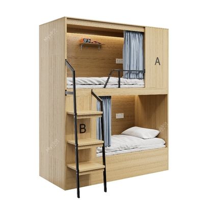 Modern Design Safe And Stable Bunk Bed For Youth Hostel With Easy Assembly Guidelines