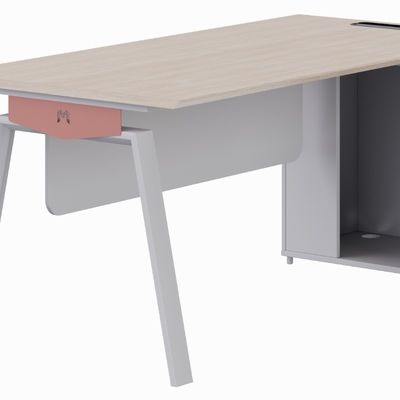 Support customization Foshan factory Myidea Modern 4 Person Office Furniture Workstation Table With Metal Leg , Staff Executive Modern Office Workstation Desk