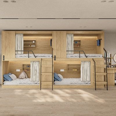 Support customization Safe Firm And Stable Double-decker Bed Furniture for All-enveloping Modern Apartment