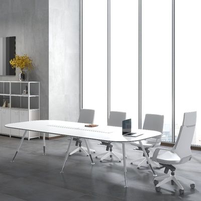 Support customization Modern Snow White Metal Conference Table with 36 Color Choices 3000*1400*760/3600*1500*760