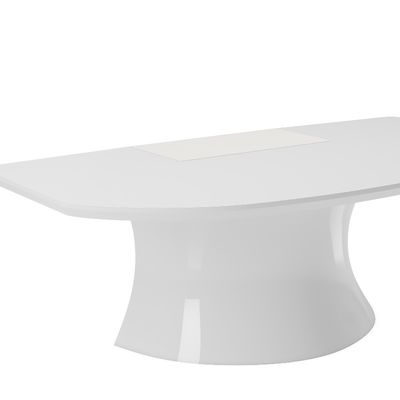 Durable White Snow Mountain Desk Customizable with Powder Coated Frame Support customization