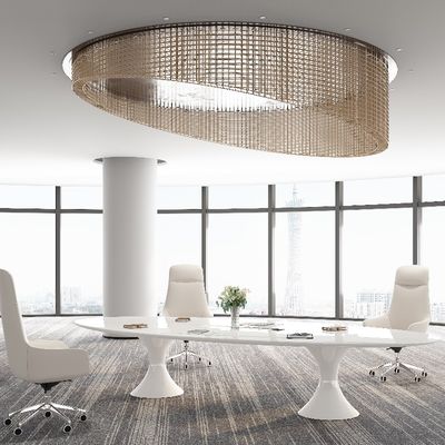 Support customization Customizable Pure White Snow Mountain White Desk Top in 36 Color Options W3200*D1600*H750