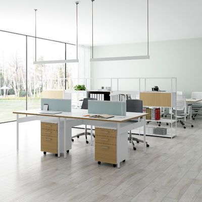 Four-Person Working Position with Movable Auxiliary customization Cabinet Customization Accepted