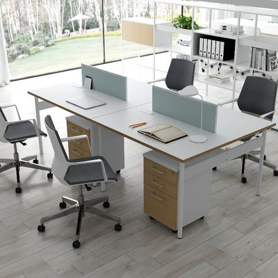 Four-Person Working Position with Movable Auxiliary customization Cabinet Customization Accepted