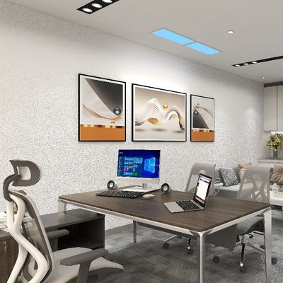 Modern 4-person Office Furniture Table With Front Baffle For Privacy Support customization