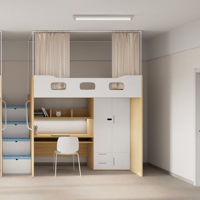Non-Slip Silent Storage Ladder customization And Thick Guardrail 4600*900*2120 Apartment Bed For Kids/Teens/Young Adults Made In Foshan Factory Myidea