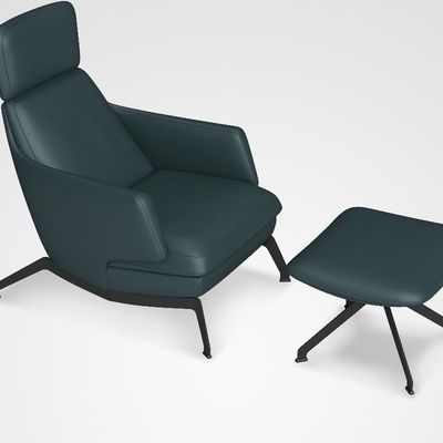 Chromed Steel Leg Office Sofa Sturdy And Durable for Business Meetings and Reception Rooms