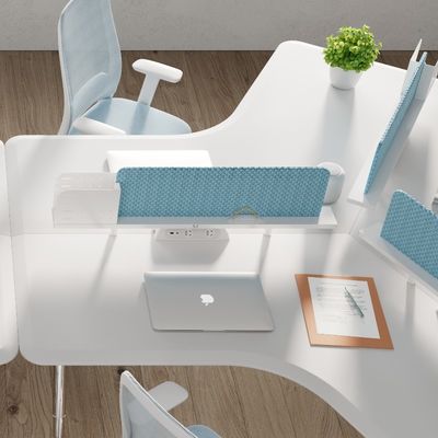 Support customization Minimalist Modern Screen Divider Workstation Office Employee Desk 6-Seater Extra Thick Custom-Made