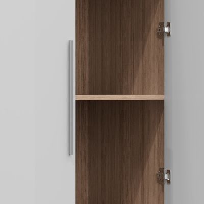Modern Simple Design Bedroom Wardrobe With Hanging Rod Ample Storage Space Panel Wood Furniture For Home Or Living Room Support customization